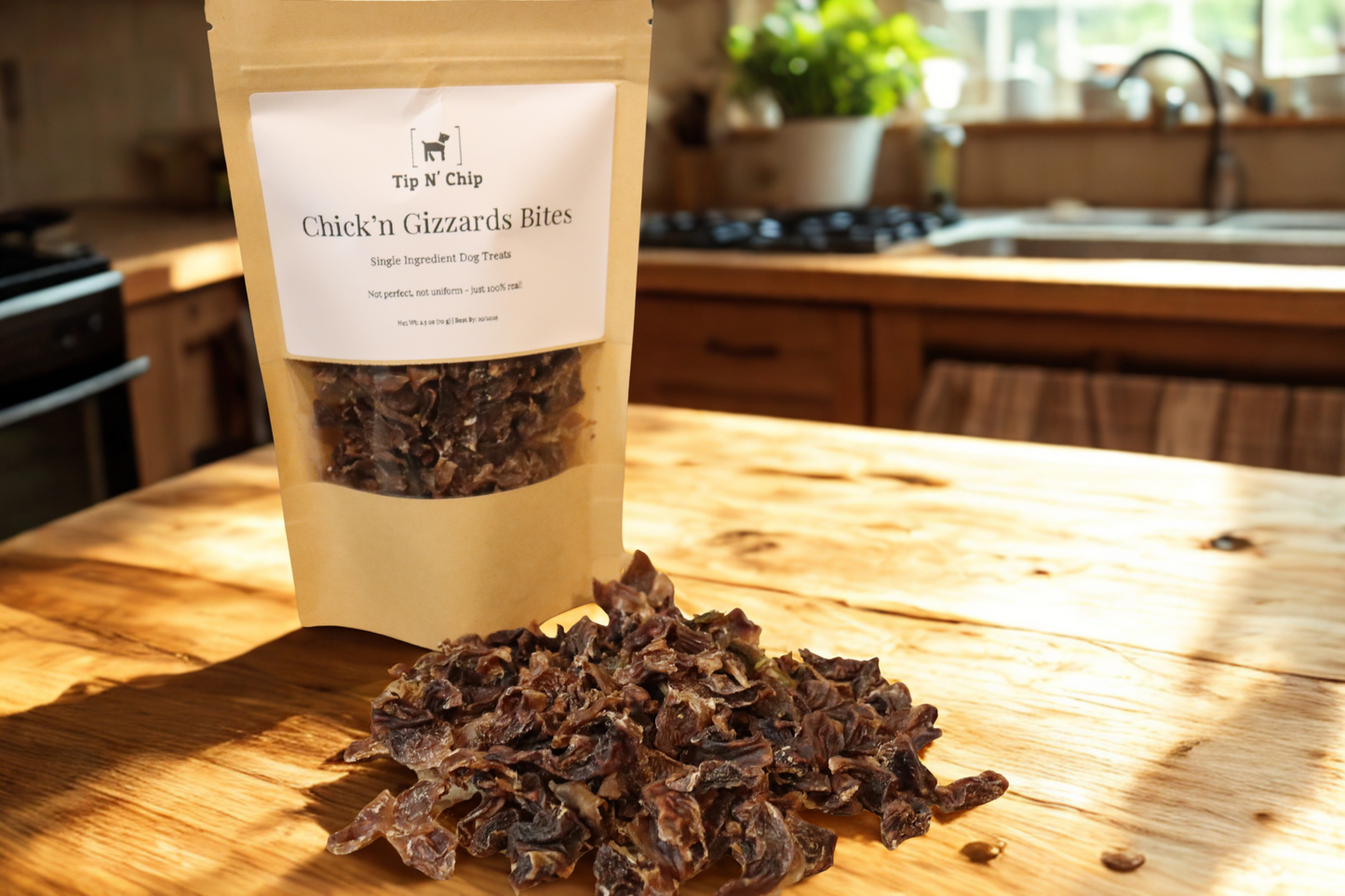 Tip N' Chip Chick'n Gizzard Dog Treats